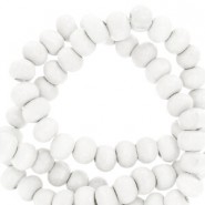 Houten kralen rond 6mm White